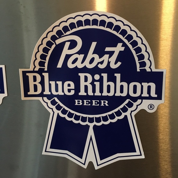 Pabst Blue Ribbon Beer Magnets set of 2 - Picture 3 of 4